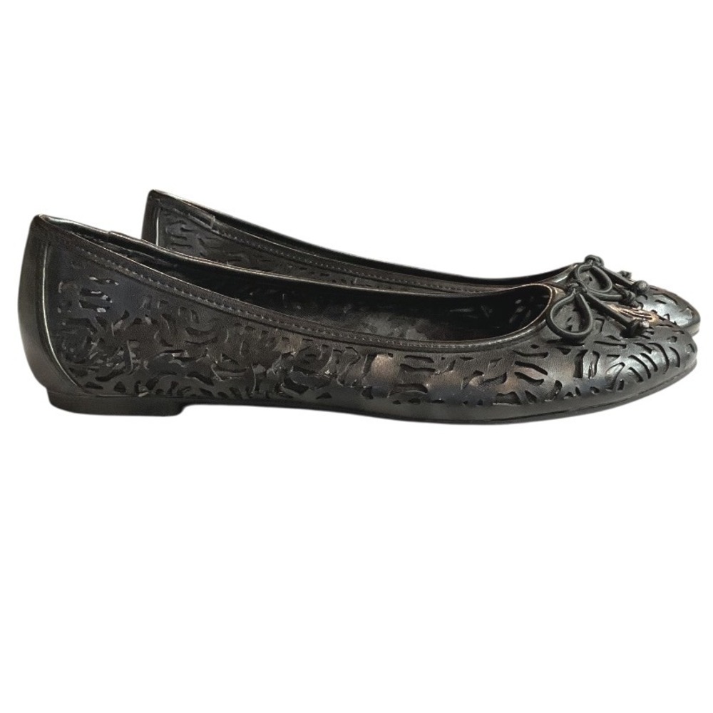 Circus Archer Ballet Flats Cutout Bow Accent‎ Size 6M Black Comfortable
